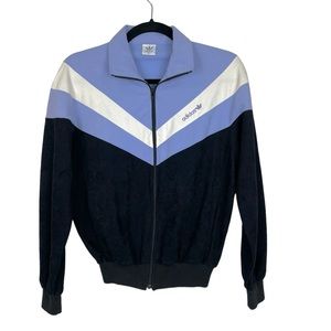 Vintage Adidas Velour Track Jacket Size M